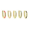 Hoop & Huggie Gold Color Geometric Simple Classic Jewelry Small Multi Piercing Earring For WomenHoop