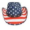 Berets Men Women Independence Day Print Forable Fisherman Bucket Hat Hat Sun Cap Striped Star Flag Pattern Western Western Cowboy Beach 2022Berets