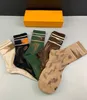 Mens socks letter printing cotton causal long Stockings paris style couple spring and summer 2 color boutique gift box