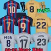 2022 2023サッカージャージーバルセロナスAnsu Fati Pedri Kunde Lewandowski Camisetas de Football Raphinha Kessie 22 23 Adama Ferran Christensen Shird Barcas Men Kids