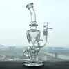 Recycler Stereo Matrix Perc Hookah Bubbler Sidecar Smoking Pipe Fab Egg Oil Rig Dabbers Two Function Glass Bongs Water Pipes with 14mm Joint