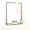 Golden Clothing Rack Display Rack Gold Clothes Rail Shelf Floor-standing F0822