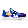 2019 Fashion Children's Shoes Sneakers for Children Boys Girl Pretty Sonic The Hedgehog Kids Casual Flats andas snörning Shoe267w