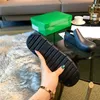 Pürüzsüz Mat Kadınlar Terlik% 100 Kauçuk tıkanma sandalet Destekleyici Slingback kayış tasarımcı ayakkabıları hafif topuk slip-on stil slaytları I2490