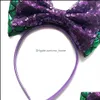 Hair Accessories New Europe Baby Girl Sequins Bowknot Clasp Kids Colorf Hairband Headband Princess Child Dance Performance Acc Mxhome Dhjs2