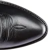 Męskie buty połowy łydki ręcznie robione Retro kowbojki z westernu wypoczynek mokasyny na co dzień trampki buty do jazdy konnej Zapatos Casuales Hombres 220819