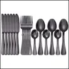 Dinnerware Sets Cutlery Set Stainless Steel Rainbow Spoon Fork Knife Drop Delivery 2021 Home Garden Kitchen Dining Bar Yydhhome Dhzl1