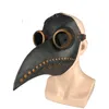 Drôle Latex Steampunk Peste Docteur Masque D'oiseau Cosplay Long Nez Halloween Mascarade Costume Accessoires 220819