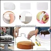 Bakgebakgereedschap 54 %/pack geen skid proof cake draaitafel benodigdheden plastic decoratie set drop levering 2021 home gar packing2010 dhu6a