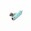 85mm de tubo de fumante de metal mini cigarros de tabaco canos homens colorido luminoso portátil tubo de vidro brilhante WLL1627