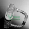 Gravado Terp Slurper Auto Spinner Quartz Banger Solda Completa Borda Chanfrada Branco Côncavo Fundo Grosso YAREONE Atacado Jateado 10mm 14mm Auto Spinning Dab Nail