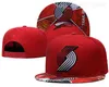 Basketball Hats Team Sport Adjustable Snapback Caps Damian Lillard Jusuf Nurkic Anfernee Simons Fitted Sun Outdoor Stretch Hip Hop Stitched Black Red Blue Mans