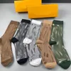 Mens socks letter printing cotton causal long Stockings paris style couple spring and summer 2 color boutique gift box