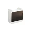 Soap Dishes Cute Self Adhesive Holder With Lid Wall Mounted Draining Storage Box Dish Tray Bathroom CaseSoap