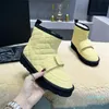 Designer Snow Boots Buckle Slip On Thick Soled Women Short Ankel Booties Winter Outdoor Warm Comfortbale Ladies Casual Shoes