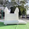 Inflatable White Bounce House Castle Wedding Bouncy Castle Jumping Bed for Weddings Birthdays Parties Activities Mini 8x10ft with Ball Pit