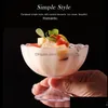 Dinnerware Sets Acrylic Ice Cream Cup Juice Transparent Small Bowl Salad Plastic Creative Fruit Plate Baking Accessories Drop Mxhome Dhite