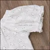 Ensembles De Vêtements D'été Bébés Filles Dentelle Ensemble Enfants Blanc Tops Courts Et Jupe Fille 2 Pcs Tenues Enfants Mxhome Drop Deliver Mxhome Dhzhp