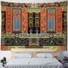 European Retro Pattern Relief Painting Mural Wall Hanging Bohemian Home Printing Background Cloth Art Room Decor Tapestry J220804