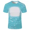 Süblimasyon Ağartılmış Gömlek Isı Transferi Boş Ağartı Gömlek Ağartı Polyester Tişörtler