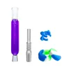 Acessórios para fumantes por atacado de 14 mm Mini copo colecionar palha com glicerina líquida dentro do kit NC de resfriamento de óleo para água de água dab bong