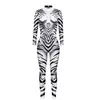 Kobiety Jumpsuits Robot Digital Printing Halloween Joks