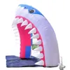 Customized design inflatable shark arch with sharp teeth for park entrance welcome decoration2170