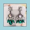 Dangle Chandelier Earrings For Woman Statement Earring Drop Crystal Delivery 2021 Jewelry Carshop2006 Dhof7