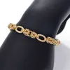 Bangle Designer MIASOL Handgjorda kvinnor Mens Rostfritt stål Länkade charm S smycken Guld/silverfärg Curb Cuban Link Chain Armband