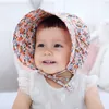 Printemps été mignon Floral nouveau-né bébé fille Panama casquette en plein air soleil chapeaux doux coton visière casquettes 0-12 mois bébé chapeau