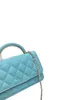 22SS نساء جديد المعادن مقبض WOC Fortune Bag حقائب الأزياء أكياس التسوق مصممة فاخرة المحافظ