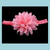 Hair Accessories Europe Fashion 14 Colors Baby Head Bands Lace Flowers Infant Headband Kids Elastic Headwear Children Accessor Mxhome Dhzbx