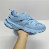 Triple S Casual Shoes Dikke mannen Sneaker Runner Blue Ice Gray Trainer Lime Metallic Silver Pastel Fluo Green Dad Shoe Fashion Desig