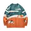 Mężczyźni Winter Sweters Pullover Cows Vintage Mens O-Neck Korean Fashions Sweter Women Casual Harajuku Ubrania 220819