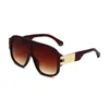 Men Vintage Designer Sunglasses Sun Glasses de luxo para mulheres UV400 tons grandes lentes siamesas lentes com caixa