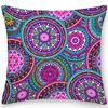 Pillow Case Peach Skin Square Cushion Cover Throw Pillow Ethnic Flower Bohemian Office Sofa Pillows Home Decoration Cojines L220816