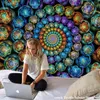 Indian Wall Hanging Tissu Boheme Mandala Tapestry 3D Jade Home Decor Living Room Background Carpet Cloth Hippie Blanket J220804