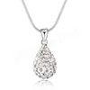 Collier avec pendentif goutte d'eau en argent Sterling 925 pour femmes, en Zircon AAA, à la mode, bijoux de charme pour fête de mariage