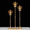 Party Decoration Wedding Props Plated Crown Road Lights Gold Wrought Iron Metal Lead Stand Adjustable T Stage PartyParty