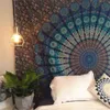 Bohemian Floral Tapestry Wall Fabric Hippie Tapiz Mandala matta filt Dekor Bedroom Home Yoga Mat Beach Madrass 230x180 J220804