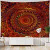 Tapis mural Mandala indien suspendu, sorcellerie mystique, Boho, psychédélique, Hippie, Art Tapiz, décoration de chambre à coucher, J220804