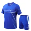 High Quality Tennis Jerseys Badminton Shirt Shorts Set Men Table Tennis Sets Ping Pong Clothes Badminton Jogging Sports Suits T220819