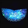 Decorative Flowers Wreaths 2022 New Led Skirt Glow Light Tutu Flower Luminous Party Wedding Birthday Home Decoration Gift Bdesybag Dhd38