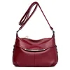 Bolsas de noite safras de couro de couro vintage Designer Mensageiro Crossbody Ladies ombro Bolsos Sac A Mainevening