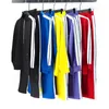 Mens womens Designer Tracksuits 운동복 운동복 재킷 바지 화이트 컬러 스트라이프 사이드 지퍼 캐주얼 고품질 가을과 겨울에 필수