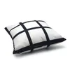 US Warehouse DIY Sublima￧￣o 9 Pain￩is Tampa de travesseiro em branco Sublima￧￣o Caso de almofada de almofada de almofada de almofada de sof￡ -luscos sem travesseiros