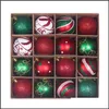 Party Decoration 16pcs/Box Christmas Tree Decor Ball Bauble Hanging Ornament Dekorationer för hemgåvor Drop Delivery 2021 G BDESYBAG DHWA5