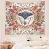 Butterfly Carpet Hippie Mot Wall Hanging Room Decor For Bedroom Skull Living Dorm Boho House College Tower J220804