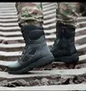 Boots Mountain Outdoor Climbing Shoes Men Wear Resistant Anti Slip Large Size Trekking Hiking Military Tactical Rubber Sole 220819