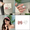 Dangle żyrandol uroczy kolczyka kolczyka moda biżuteria serca 2022 Koreańska hurtowa kreskówka romantyczna różowa asymetria dostęp BDesybag dhxbr